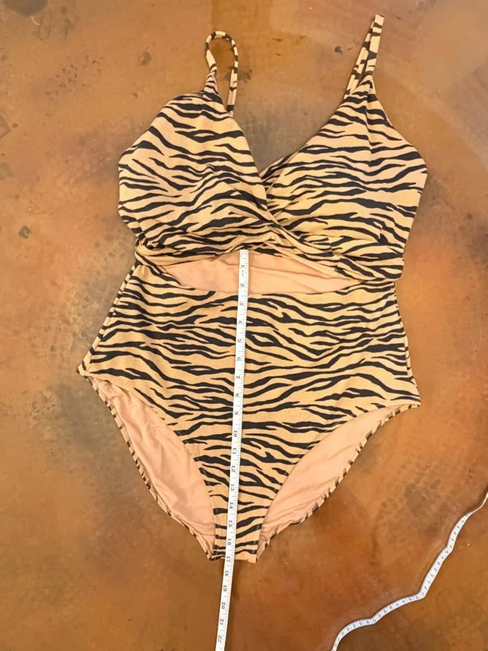 Aerie - Tiger Stripe Wrap One Piece Swimsuit